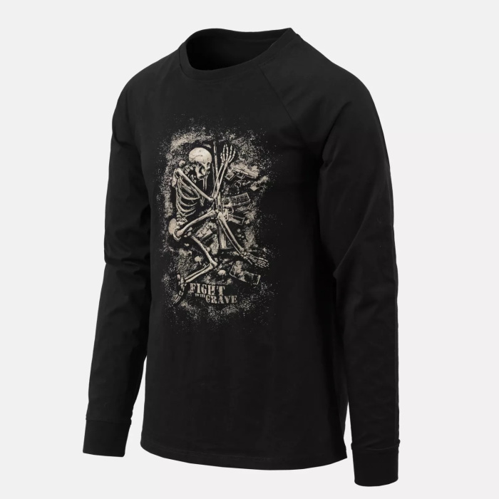 T-SHIRT HELIKON LONG SLEEVE (FIGHT TO THE GRAVE) TS-TGG-CO-01